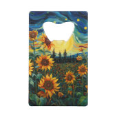 Sunflowers クレジットカード栓抜き (裏面)