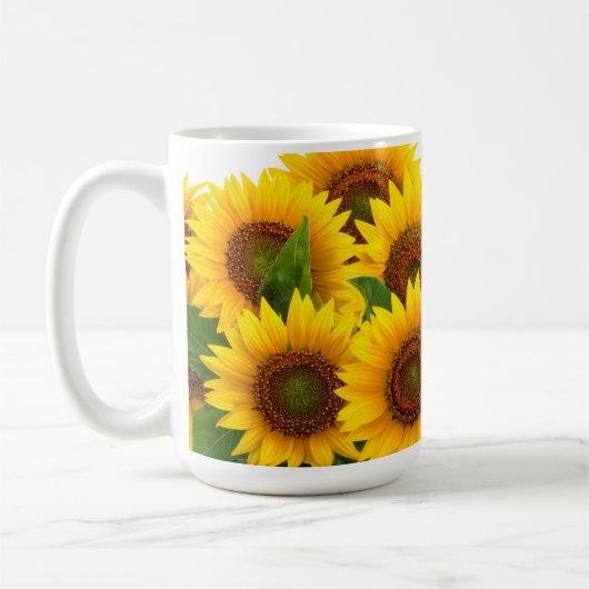 Sunflowers コーヒーマグカップ (左)