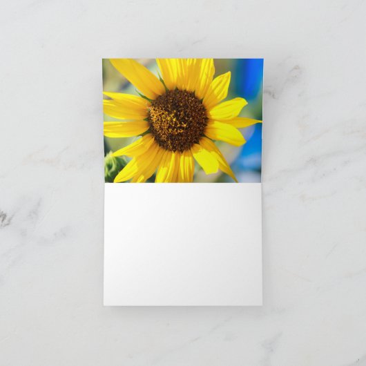 Sunflowers  サンキューカード (内部)