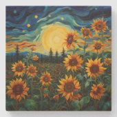 Sunflowers ストーンコースター (正面)