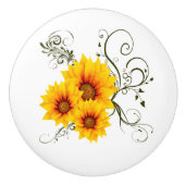 Sunflowers セラミックノブ (正面)