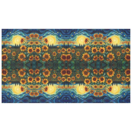Sunflowers テーブルクロス (正面(横))
