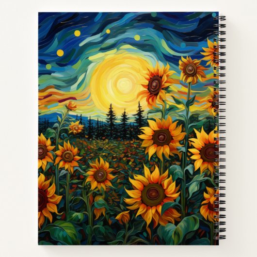 Sunflowers ノートブック (裏面)