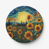 sunflowers ペーパープレート (正面)
