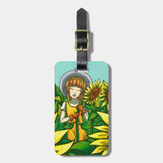 Sunflowers ラゲッジタグ (正面縦)