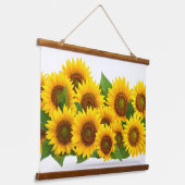 Sunflowers 吊り下げ型タペストリー (傾斜あり)
