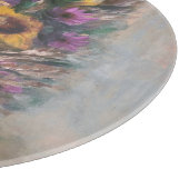 Sunflowers 12" Round カッティングボード (角)