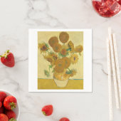 Sunflowers 1888 by Vincent van Gogh スタンダードカクテルナプキン (インサイチュ)