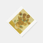 Sunflowers 1888 by Vincent van Gogh スタンダードカクテルナプキン (角)