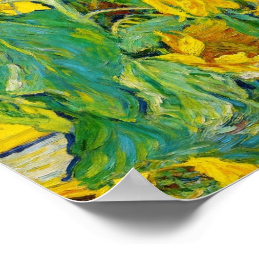 Sunflowers After Van Gogh ポスター (角)