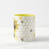 SUNFLOWERS AND BEES マグカップ (中央)