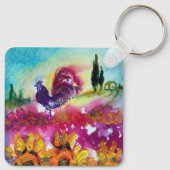 SUNFLOWERS AND BLACK ROOSTER キーホルダー (裏面)