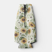 Sunflowers and Bumble Bees Floral ボトルクーラー (裏面)