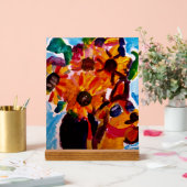 Sunflowers and chihuahua  アクリルサイン (ウェディング)