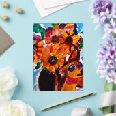 Sunflowers and chihuahua  アクリル招待状 (インサイチュ (ウェディング))