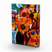 Sunflowers and chihuahua  フォトブロック (右)