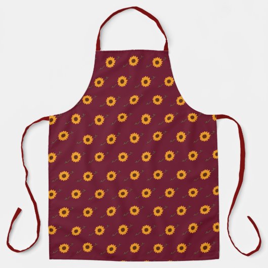 Sunflowers Apron エプロン (正面)