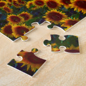 Sunflowers at Sunset Jigsaw Puzzle ジグソーパズル (側面)