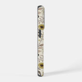 Sunflowers Boho Art Nouveau iPhoneケース (右側面)