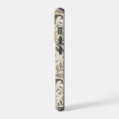 Sunflowers Boho Art Nouveau iPhoneケース (左側面)