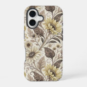 Sunflowers Boho Art Nouveau iPhone 16ケース (裏面)