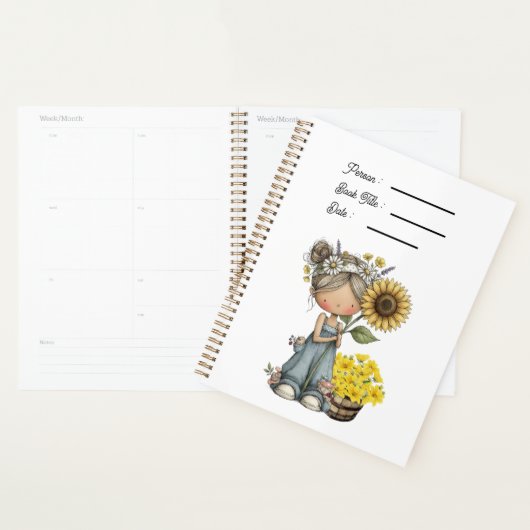  Sunflowers Book Cover Planner プランナー手帳 (ディスプレー)