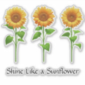 Sunflowers (bright) - Shine Like a Sunflower シール (正面)
