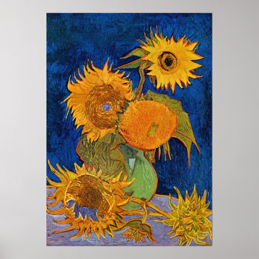 Sunflowers by Van Gogh ポスター (正面)