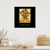 Sunflowers by Van Gogh Poster Print ポスター (キッチン)