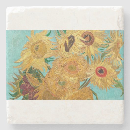Sunflowers by Vincent van Gogh ストーンコースター (正面)