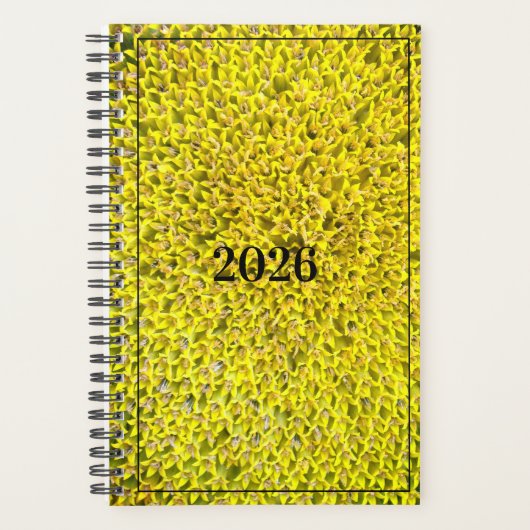 Sunflowers customizable planner プランナー手帳 (正面)