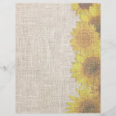 Sunflowers Decorated Double-sided Scrapbook Paper (裏面)