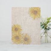 Sunflowers Decorated Double-sided Scrapbook Paper (スタンド正面)