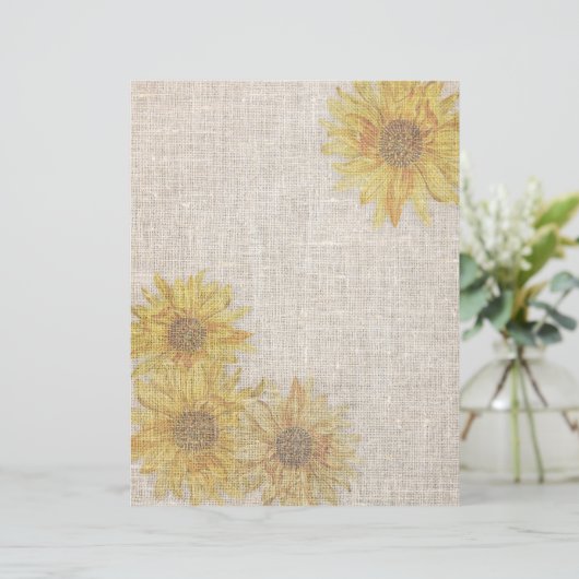 Sunflowers Decorated Double-sided Scrapbook Paper (スタンド正面)