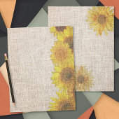 Sunflowers Decorated Double-sided Scrapbook Paper