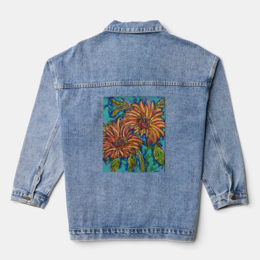 Sunflowers Denim Jacket デニムジャケット (裏面)