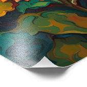 Sunflowers field on sunset フォトプリント            (角)