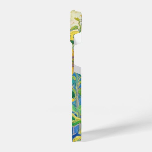 Sunflowers Field Red Orange Yellow Blue Van Gogh iPhoneケース (左側面)