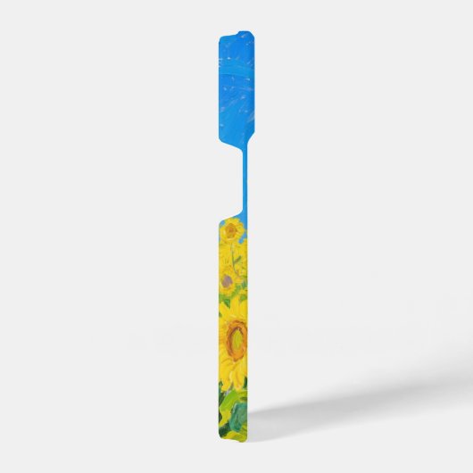 Sunflowers Field Red Orange Yellow Blue Van Gogh iPhoneケース (右側面)