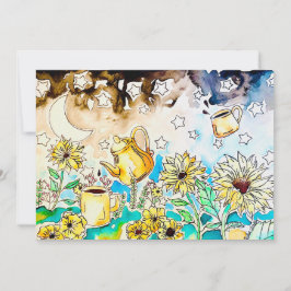 sunflowers floral art シーズンカード