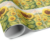 Sunflowers Hugging Each Other ラッピングペーパー (ロールコーナー)