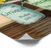 Sunflowers & Hummingbirds God Says You Are Poster ポスター (角)