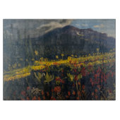Sunflowers in the Mountains, by Gary Poling カッティングボード (正面)