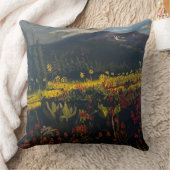Sunflowers in the Mountains, by Gary Poling クッション (ブランケット)