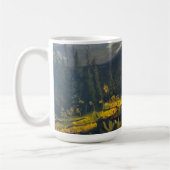 Sunflowers in the Mountains, by Gary Poling コーヒーマグカップ (左)