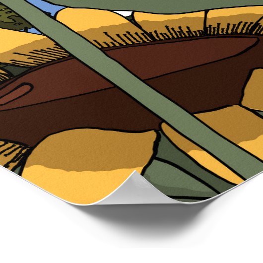 Sunflowers in the Summer ポスター (角)