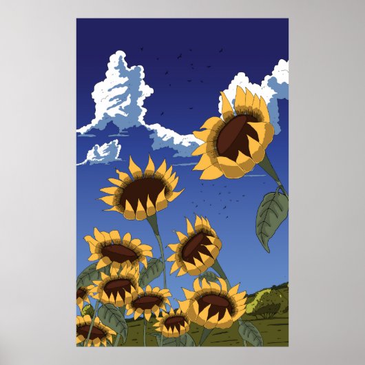 Sunflowers in the Summer ポスター (正面)
