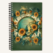 Sunflowers Journal with Jesus ノートブック (正面)