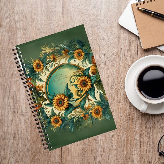 Sunflowers Journal with Jesus ノートブック
