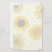 Sunflowers Lined Monogram Writing Paper 便箋 (裏面)